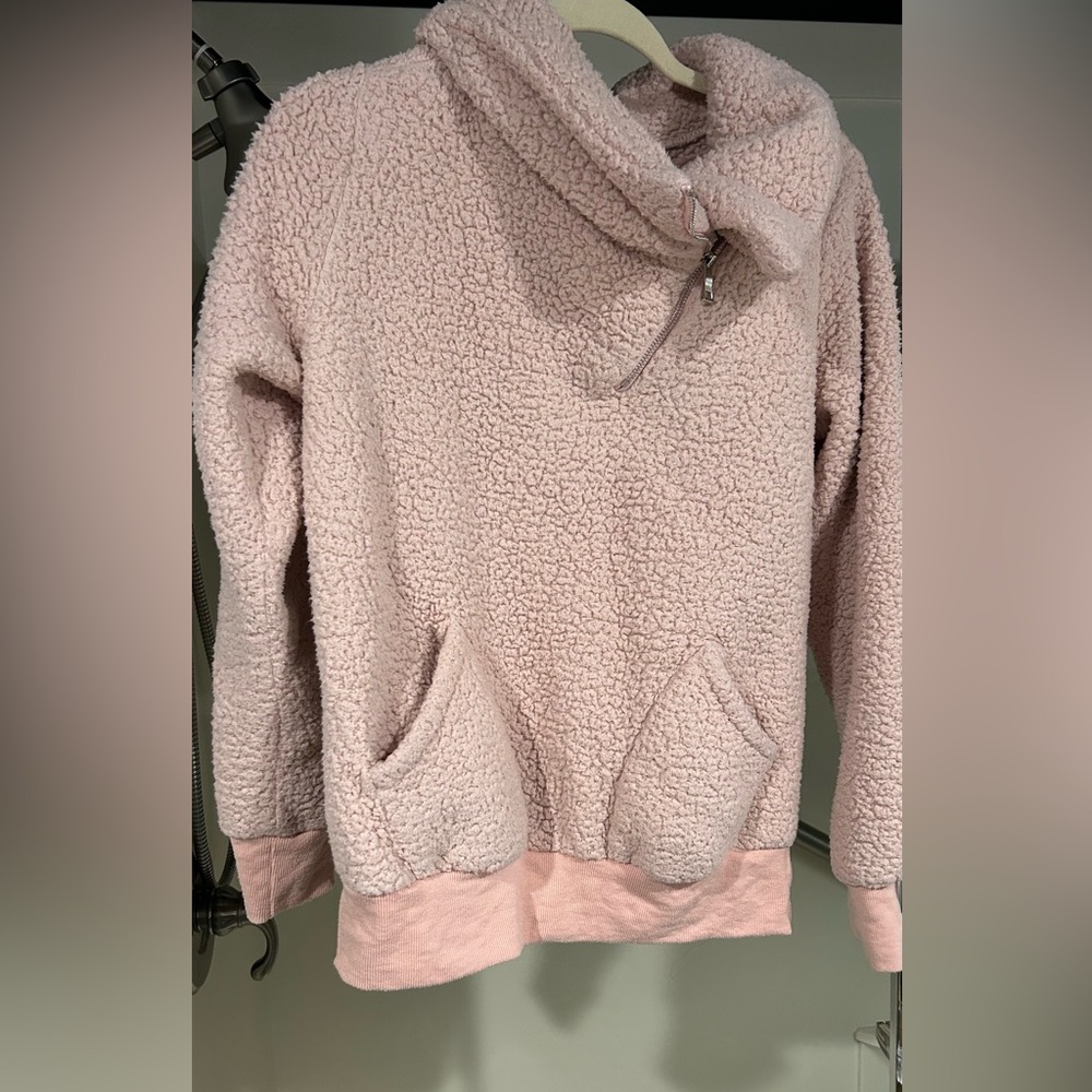 Sherpa pullover jacket